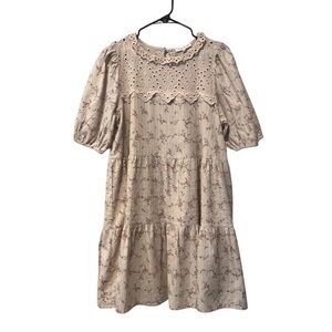 Moon River floral babydoll mini dress size medium